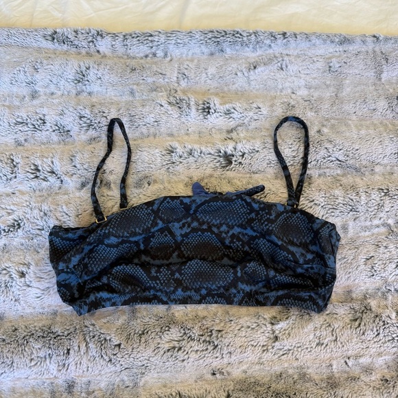 Vitamin A Snake Print Bikini Top - Picture 2 of 4